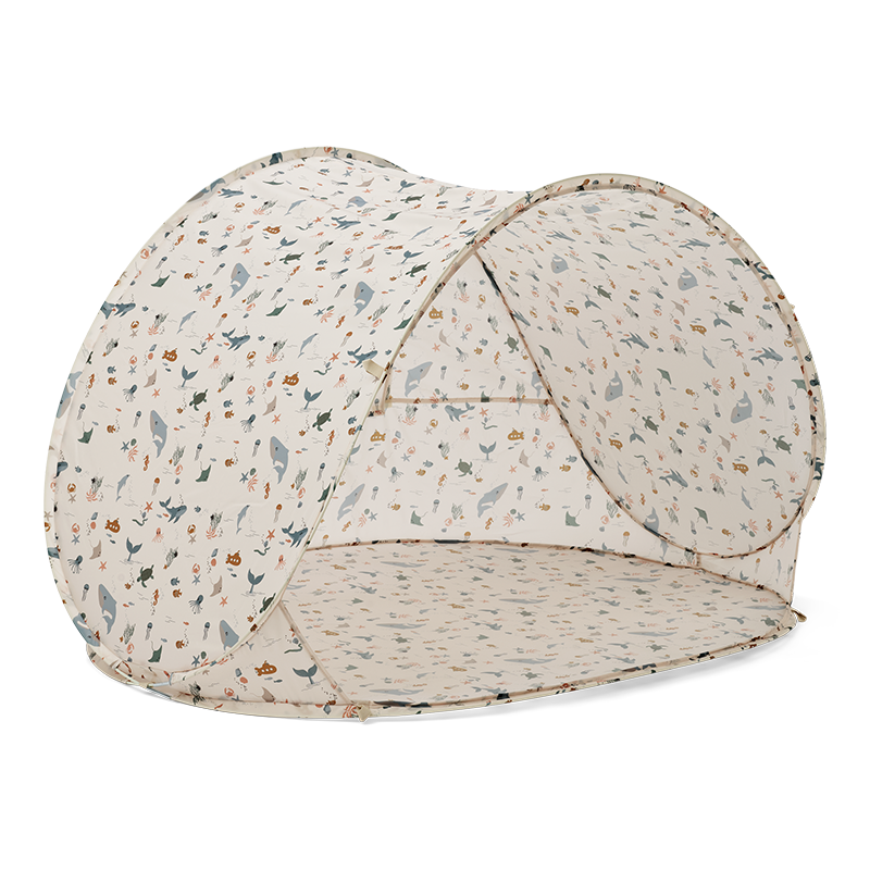 Liewood Pop Up Zelt mit Unterwassermotiven. 