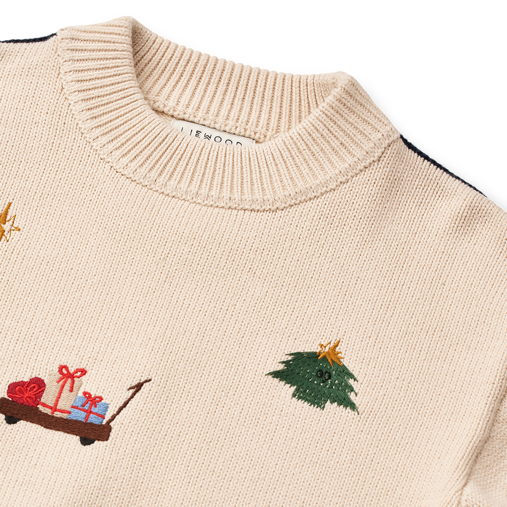 Liewood  Strickpullover 'Orlane' Festive/Sandy/Embroidery