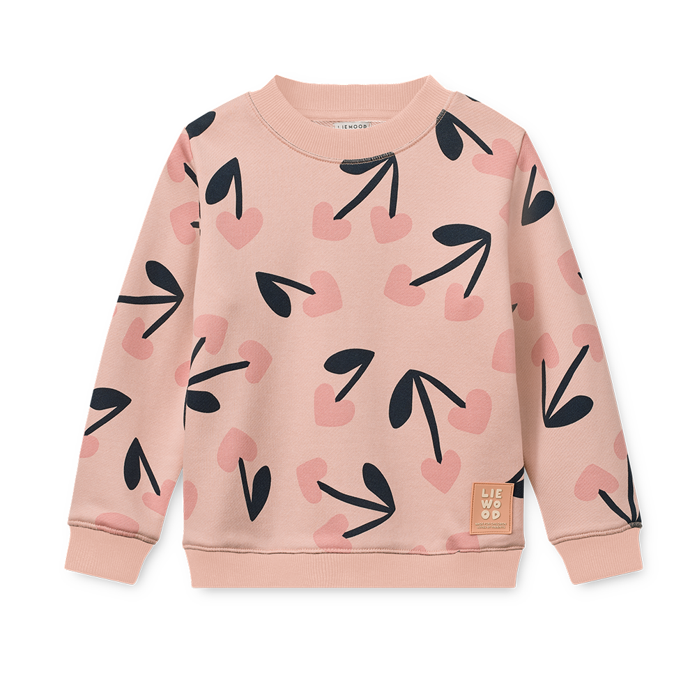 Liewood Pullover 'Ridley' Mega Cherry/Heart Rosey