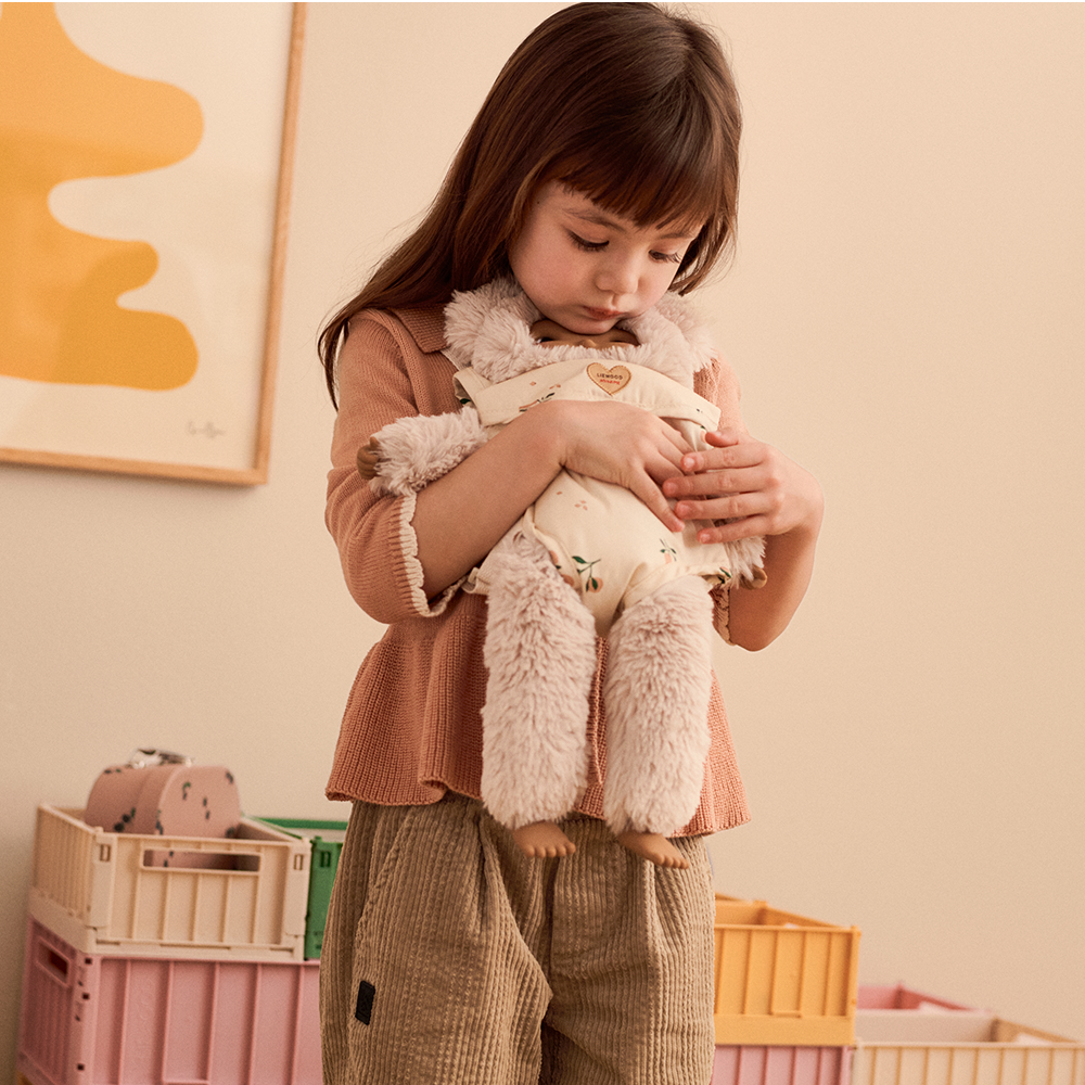 Liewood Puppen-Babytrage 'Eleanor' Mini Me Peach/Sea Shell