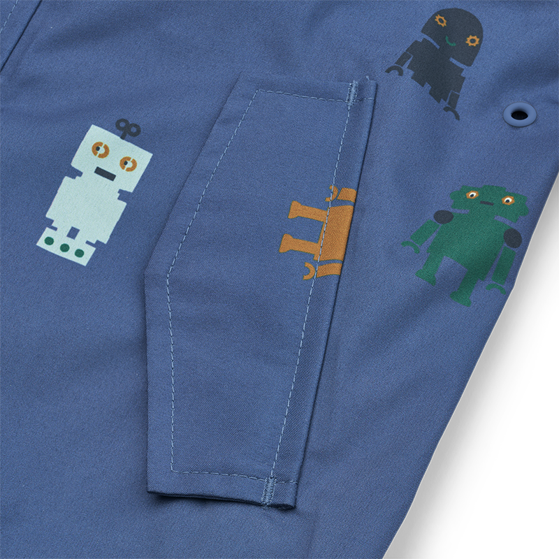 Liewood Regenjacke &#39;Pedia&#39; Robots/Indigo Blue