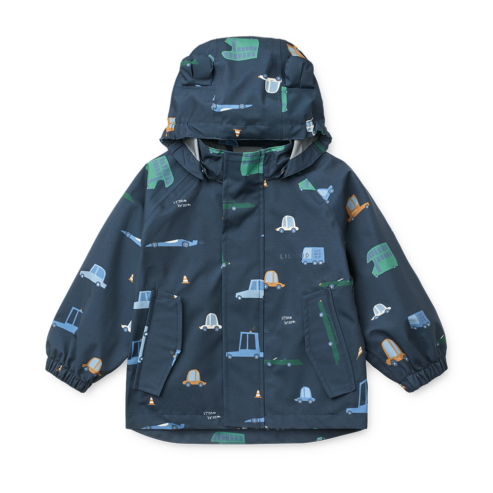 Liewood Ensemble imperméable « Manu » Voiture/Bleu marine classique