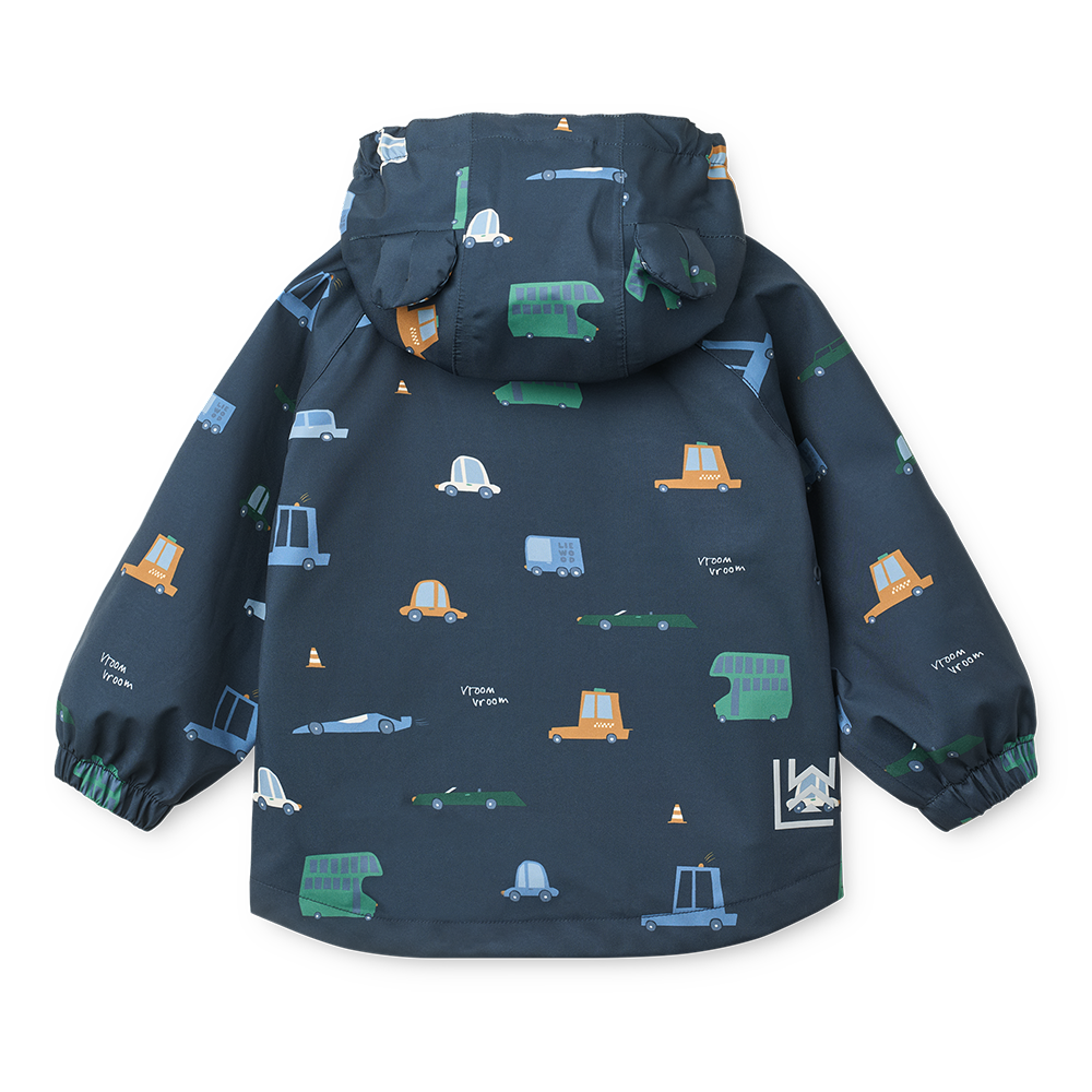 Liewood Ensemble imperméable « Manu » Voiture/Bleu marine classique