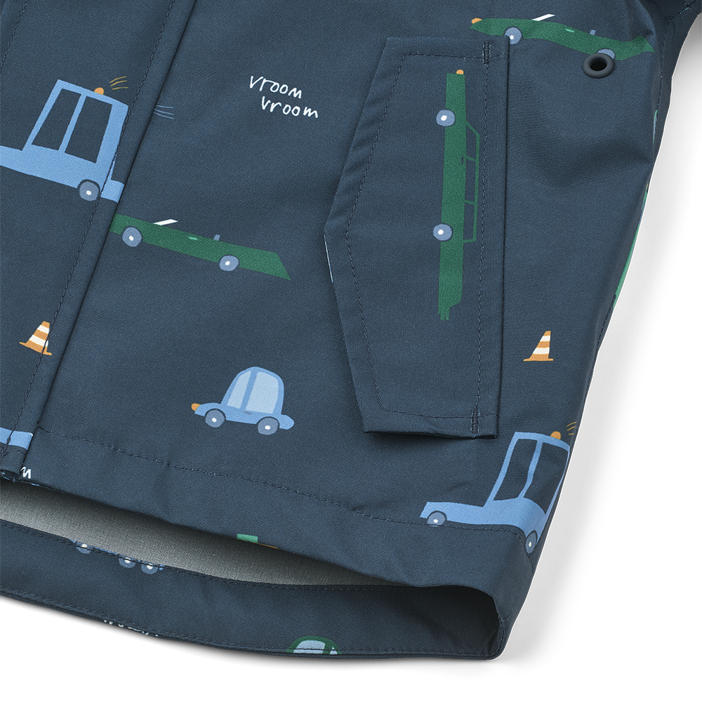 Liewood Ensemble imperméable « Manu » Voiture/Bleu marine classique
