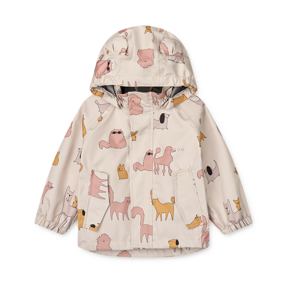 Liewood  Regenjacke/-hose Set &#39;Manu&#39;  Cats and Dogs/Sandy