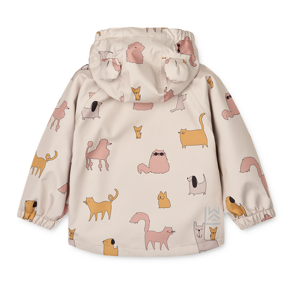 Liewood  Regenjacke/-hose Set &#39;Manu&#39;  Cats and Dogs/Sandy