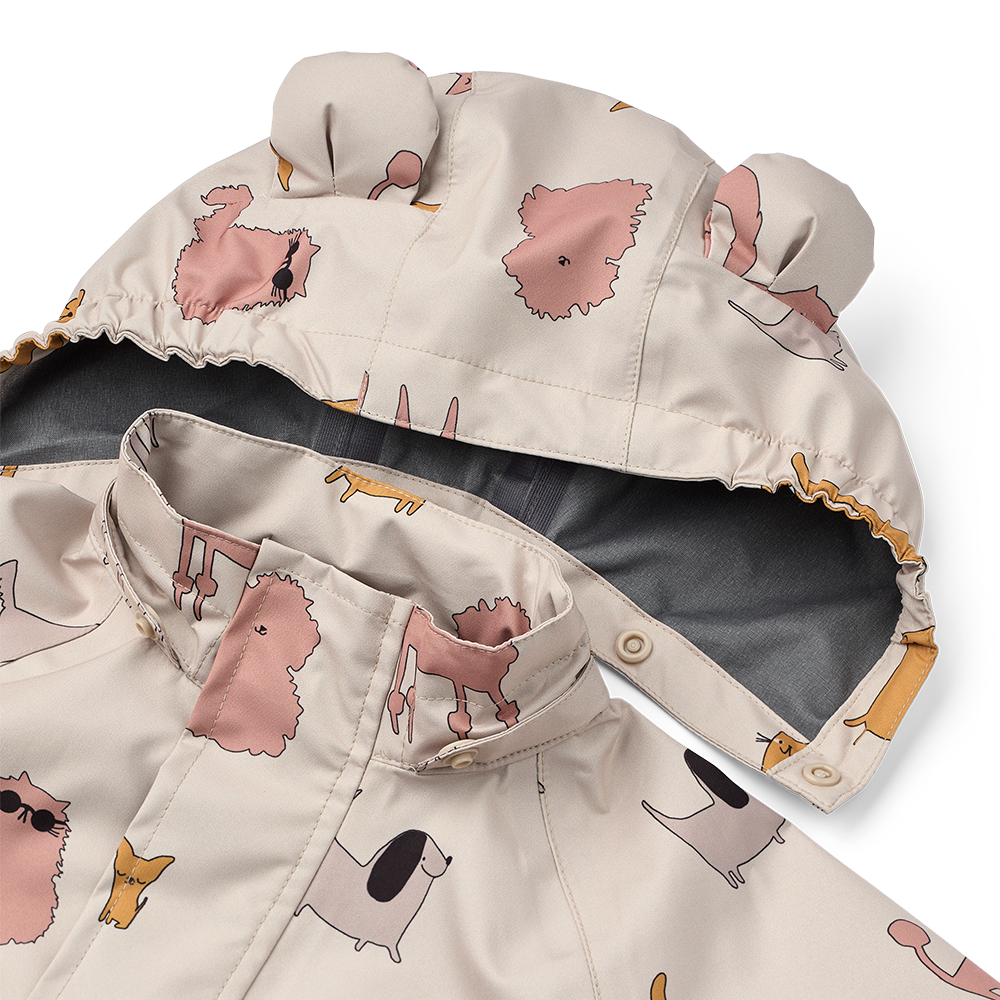 Liewood  Regenjacke/-hose Set &#39;Manu&#39;  Cats and Dogs/Sandy