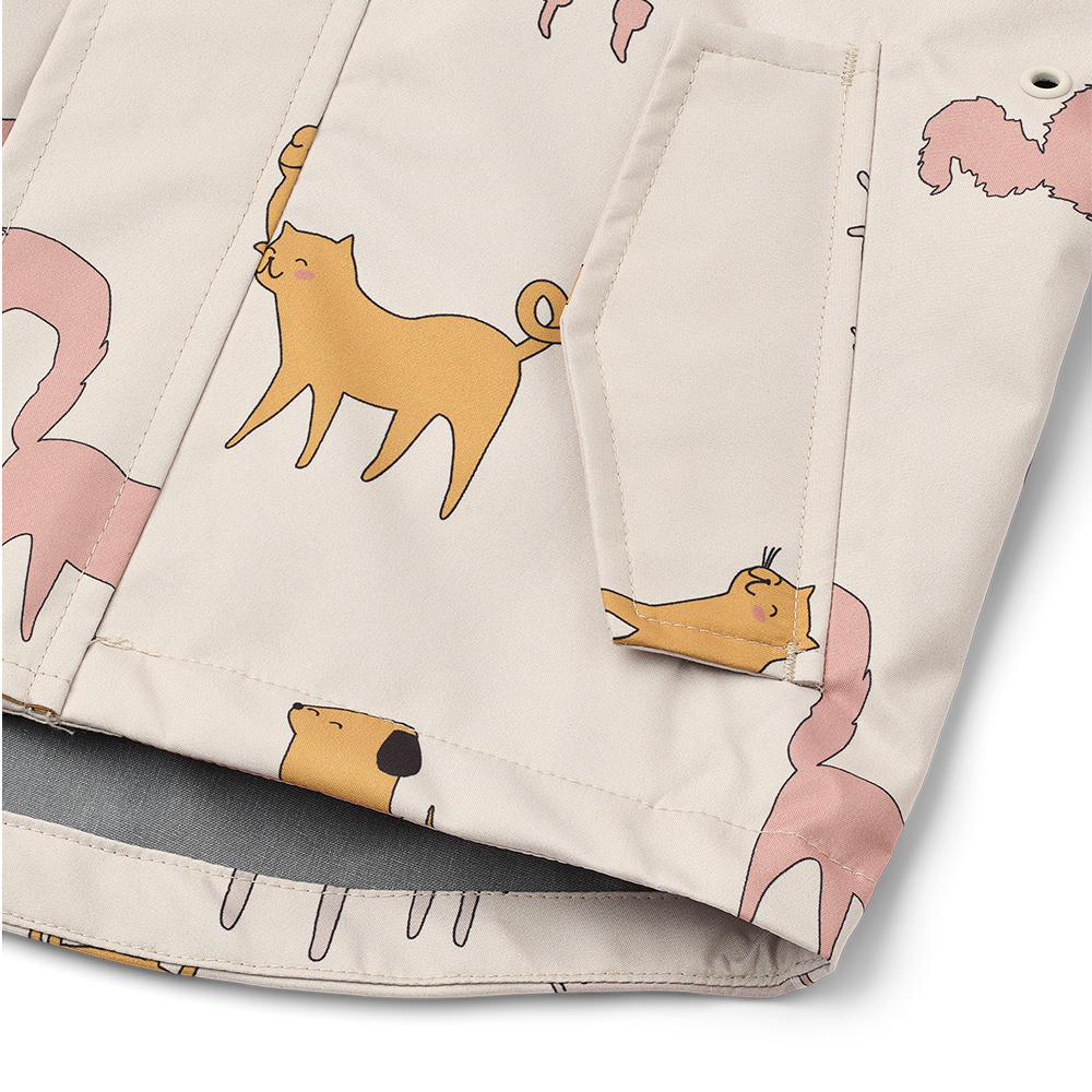 Liewood  Regenjacke/-hose Set &#39;Manu&#39;  Cats and Dogs/Sandy