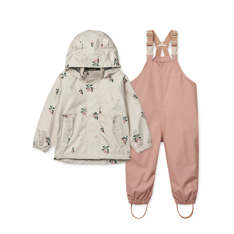 Liewood  Regenjacke/-hose Set &#39;Manu&#39;  Peach/Seashell