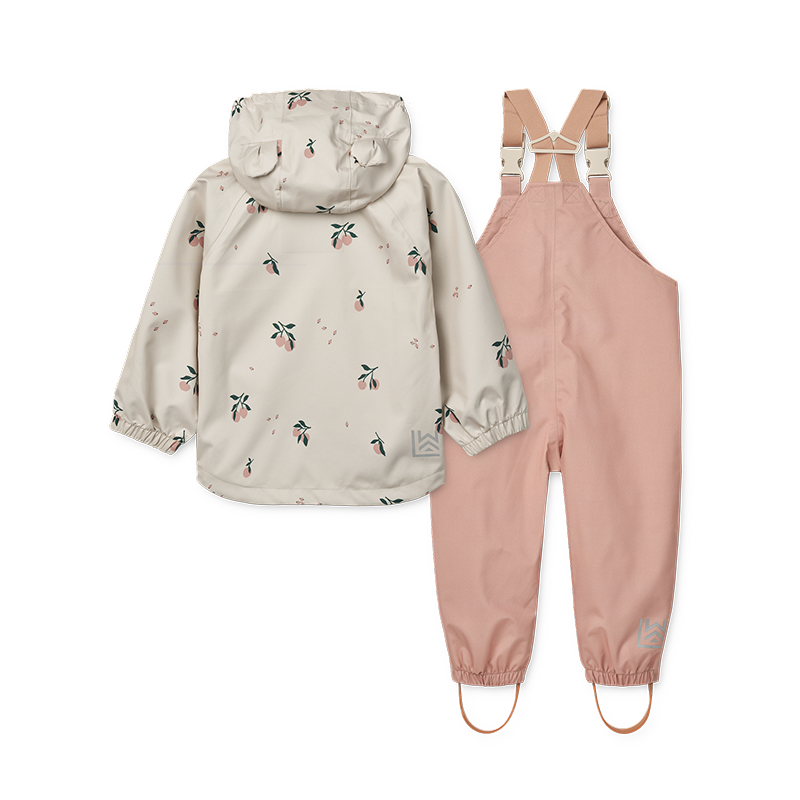 Liewood  Regenjacke/-hose Set &#39;Manu&#39;  Peach/Seashell