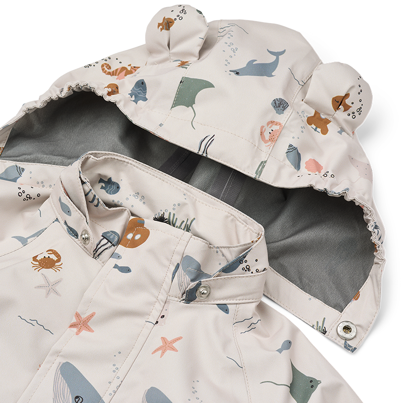 Liewood  Regenjacke/-hose Set &#39;Manu&#39;  Sea Creature/Sandy