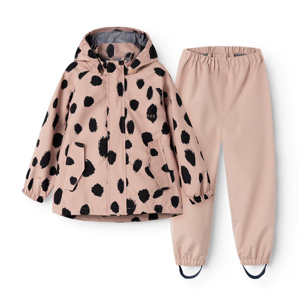 Liewood  Regenjacke/-hose Set 'Pedia' Mega Leo Spot/Pale Tuscany