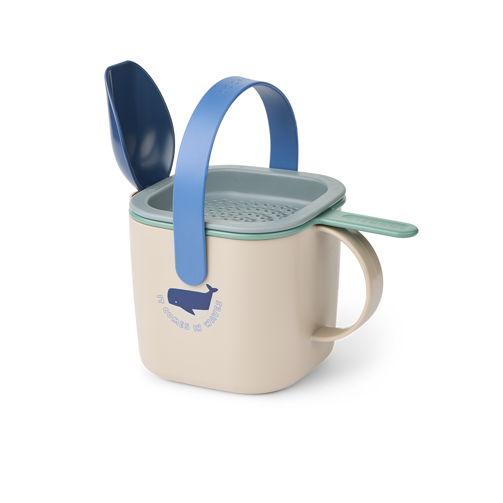 Liewood  Sandspielzeug Set 'Roald' Shark/Dove Blue