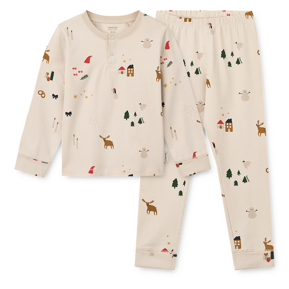 Liewood Schlafanzug Set 'Wilhelm' Holiday/Sandy