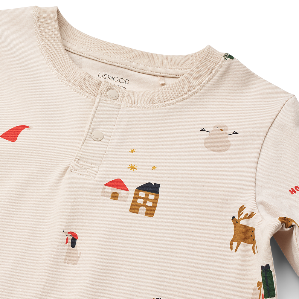 Liewood Schlafanzug Set 'Wilhelm' Holiday/Sandy