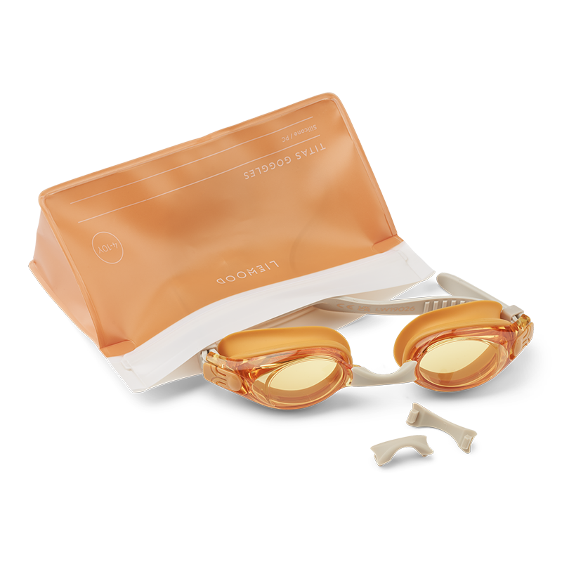  Liewood Schwimmbrille &#39;Titas&#39;  in Orange in Etui.