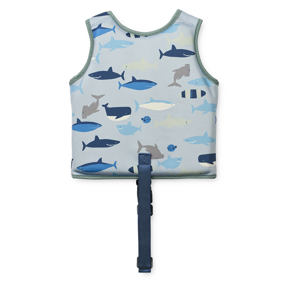 Liewood Schwimmweste 'Dove' Shark/Dove Blue