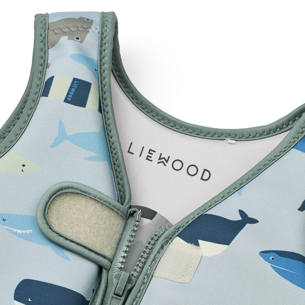 Liewood Schwimmweste 'Dove' Shark/Dove Blue