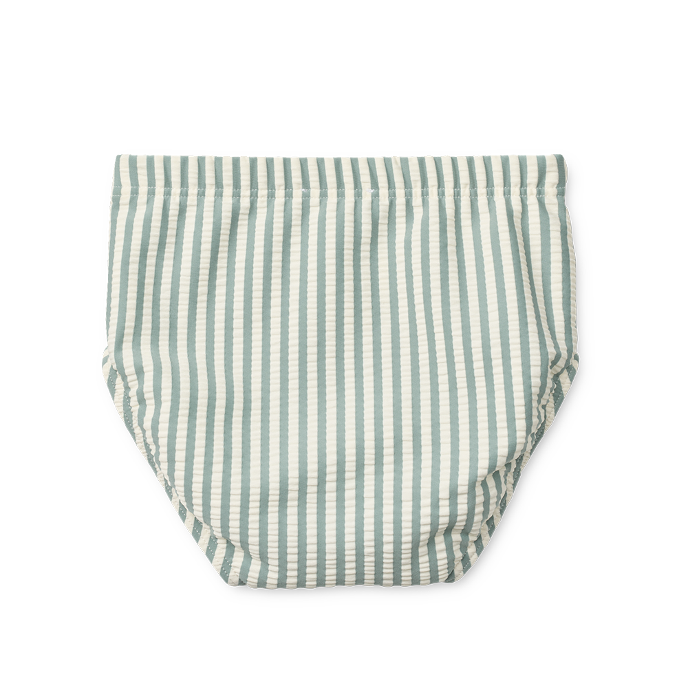 Liewood Short de bain anti-UV pour bébé en seersucker « Anthony » Peppermint/Sandy