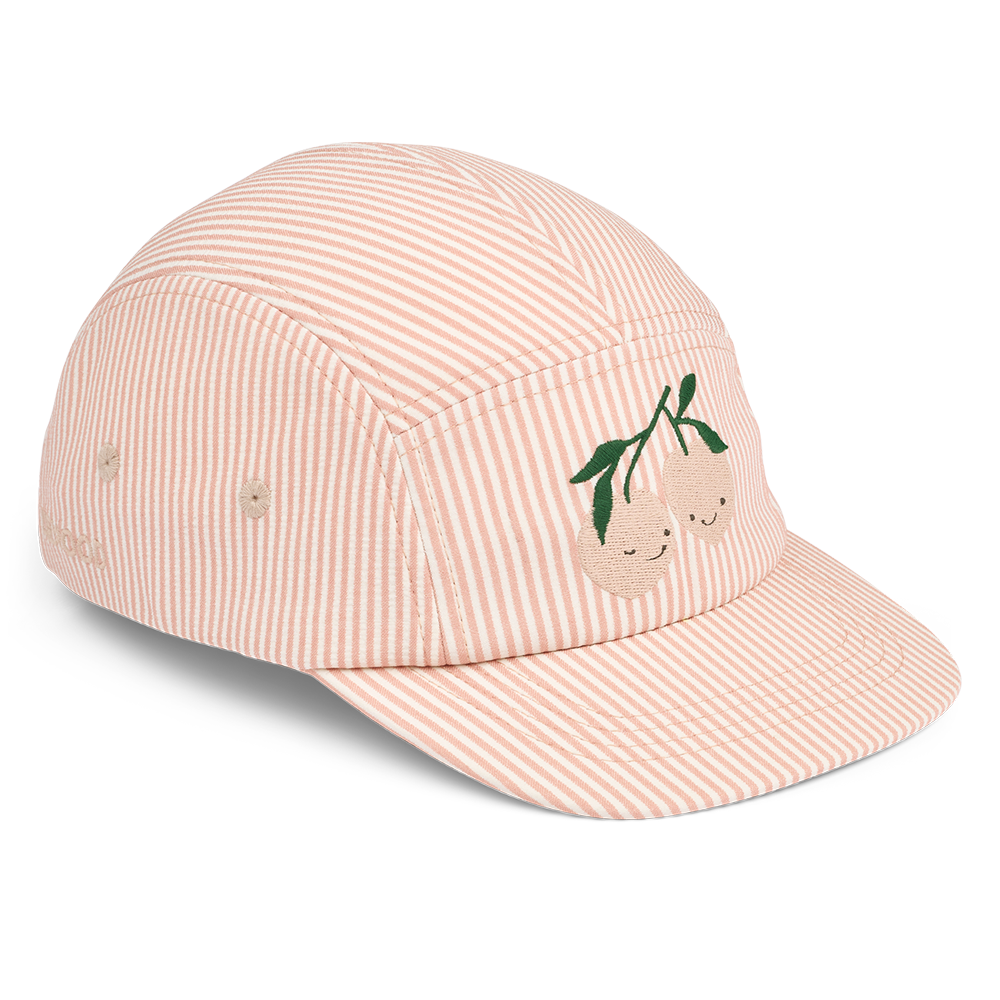 Liewood Seersucker Cap 'Rory' Stripe Pale Tuscany/Creme de la Creme