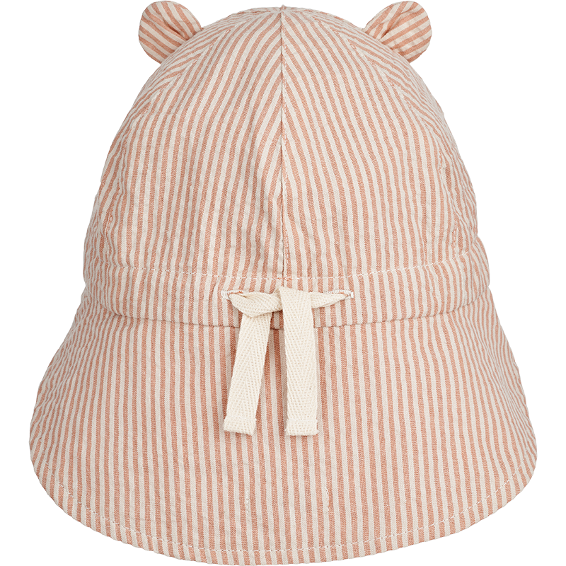 Liewood wendbarer Sonnenhut &#39;Gorm&#39; Stripe Tuscany Rose/Sandy