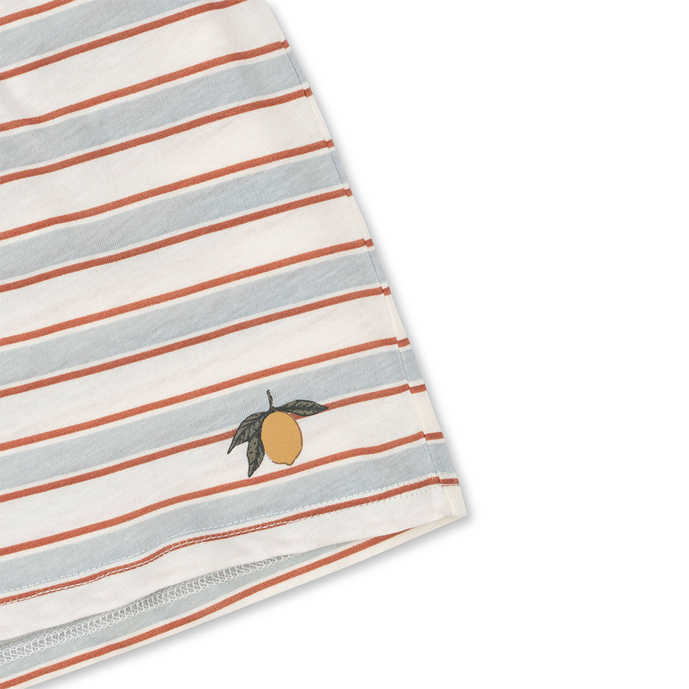 Konges Sløjd T-Shirt and Shorts 'Famo Set' Pearl Stripe