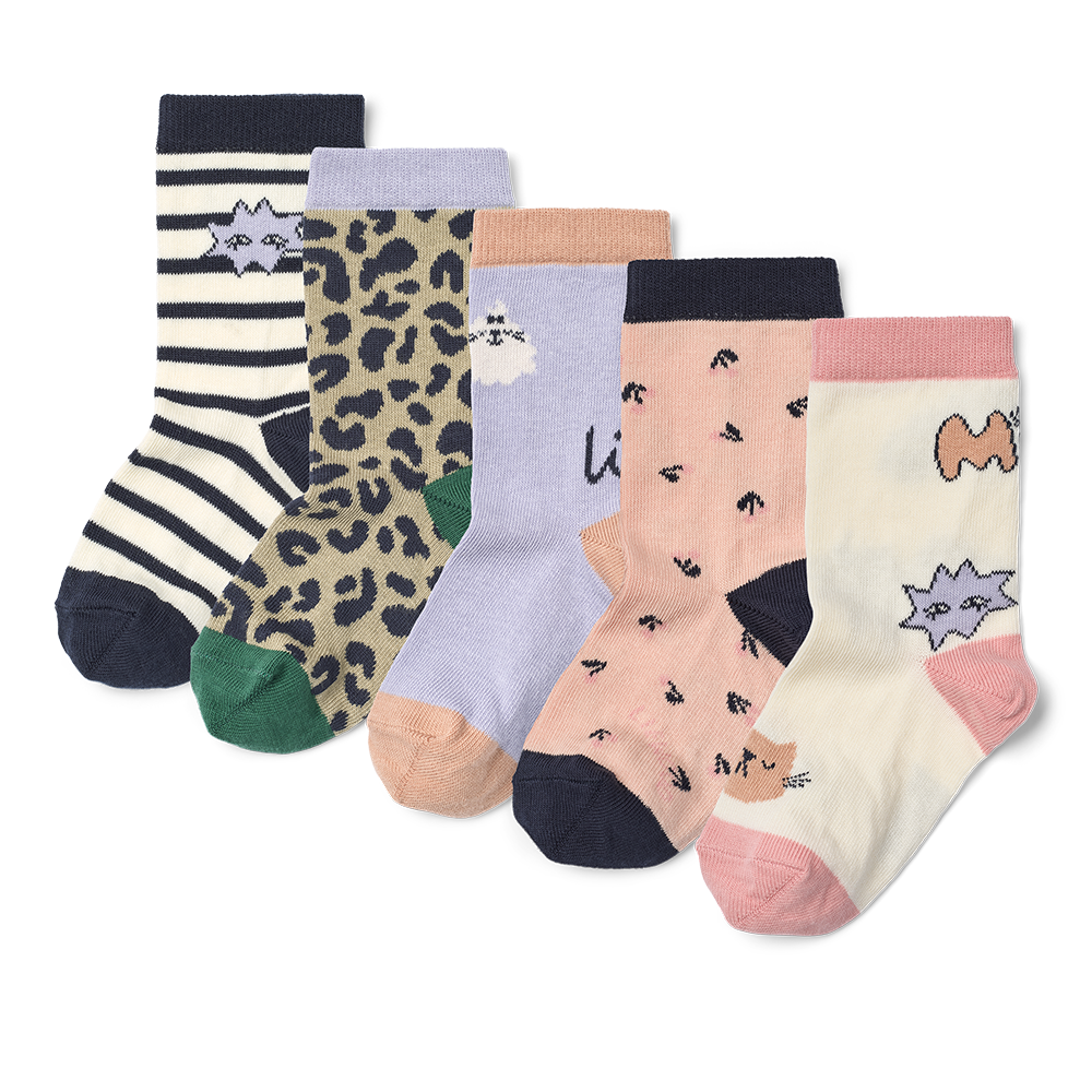Liewood Socks 'Silas' 4-pack Mood Mix