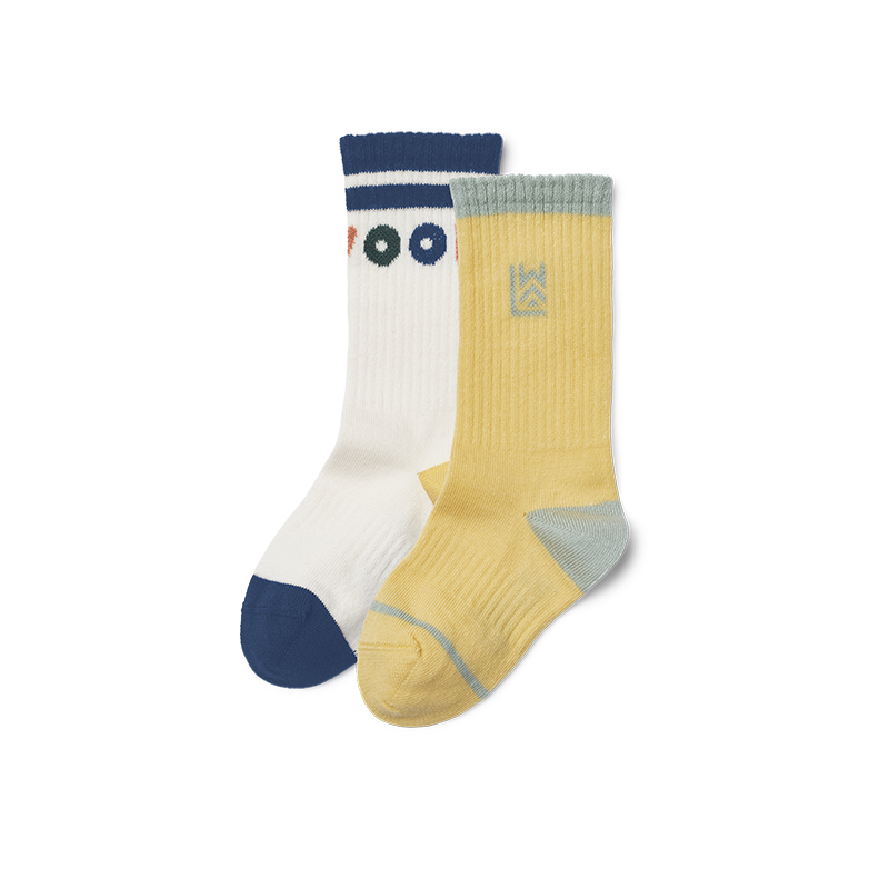 Liewood  Socken &#39;Annette&#39; 2er Pack Lemonade/Creme de la Creme