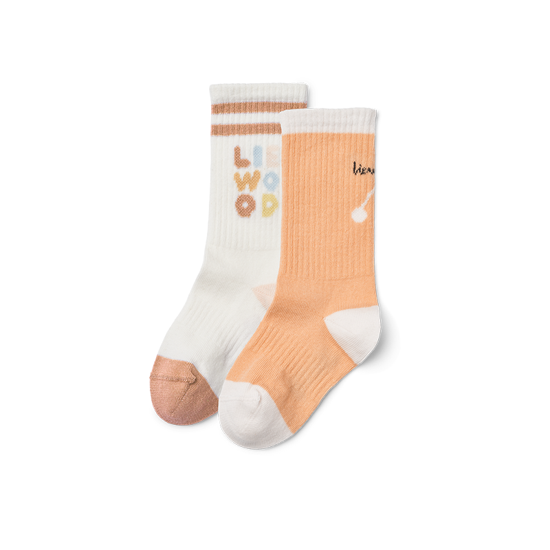 Liewood  Socken &#39;Annette&#39; 2er Pack Light Apricot/Creme de la Creme