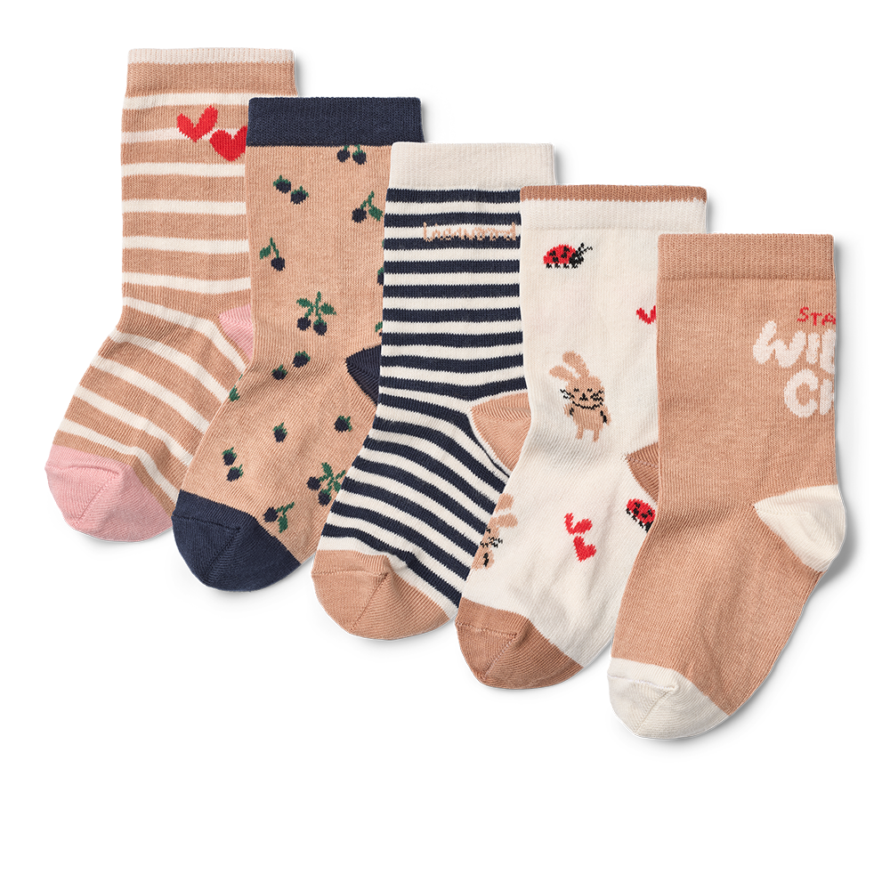 Liewood  Socken 'Silas' 5er Pack Berry Multi Mix