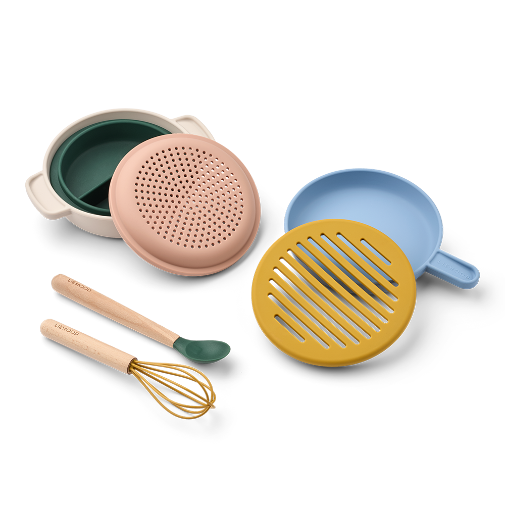 Liewood Spiel-Kochset 'Elio' Beach Blue Multi Mix