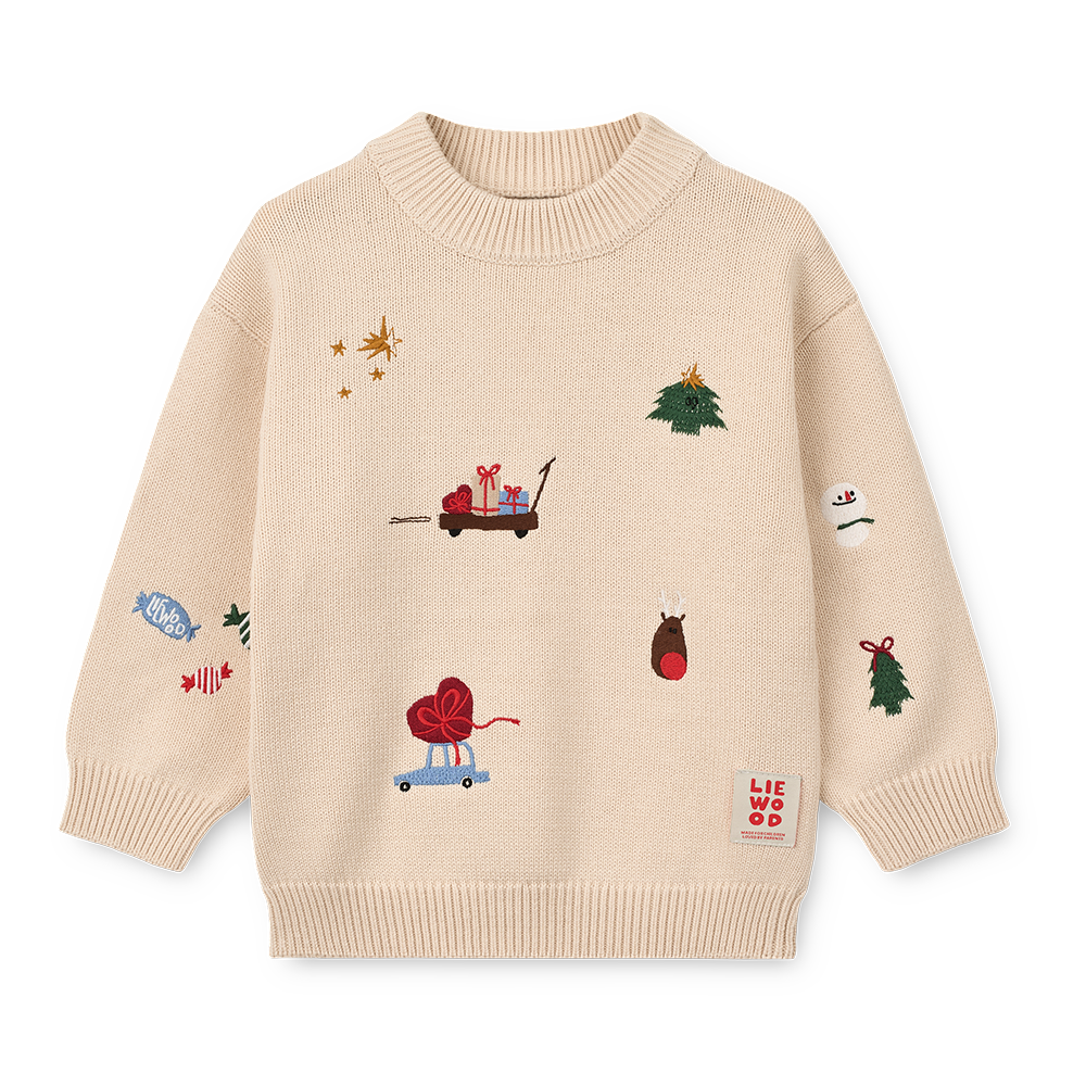 Liewood  Strickpullover 'Orlane' Festive/Sandy/Embroidery