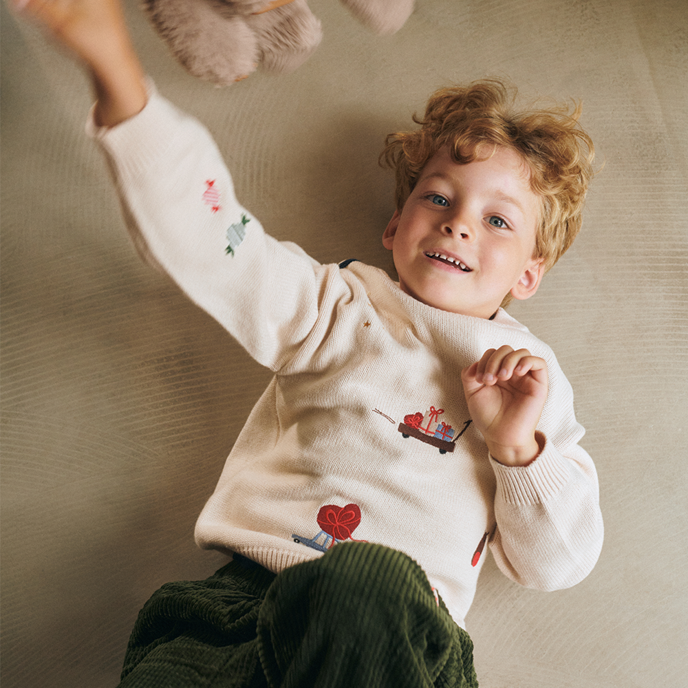 Liewood  Strickpullover 'Orlane' Festive/Sandy/Embroidery