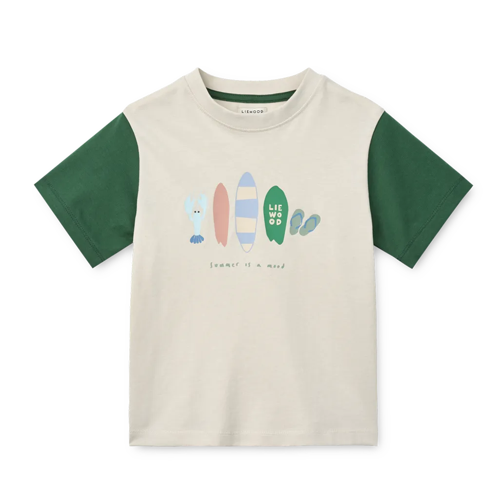Liewood Baumwoll T-Shirt 'Francis' Beach/Sandy