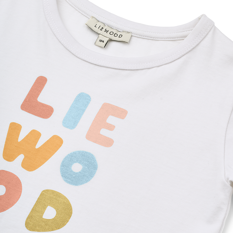 Liewood Baumwoll T-Shirt &#39;Apia&#39; Pale Tuscany/Crisp White