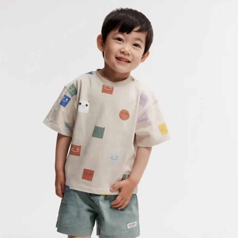 Liewood Baumwoll T-Shirt &#39;Tyler&#39; Smiley/Sandy