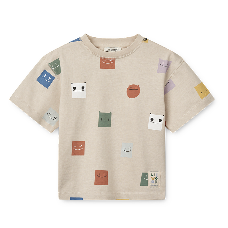 Liewood Baumwoll T-Shirt &#39;Tyler&#39; Smiley/Sandy