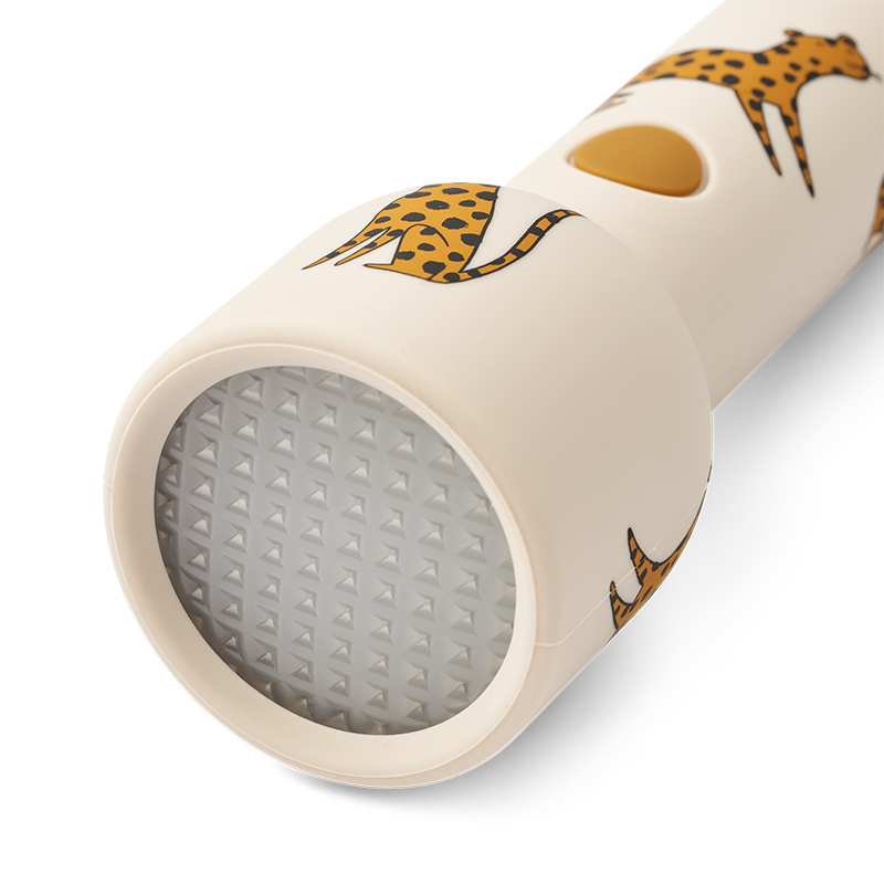 Liewood LED-Taschenlampe mit Leopardenmuster. 