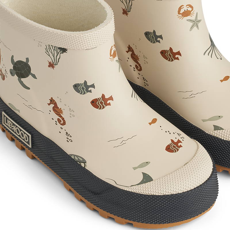 Liewood Kinder Gummistiefel &#39;Tekla&#39; Sea Creature/Sandy