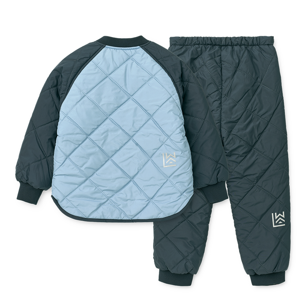 Liewood  Thermojacke/-hose Set 'Zella'  Beach Blue/Classic Navy Mix