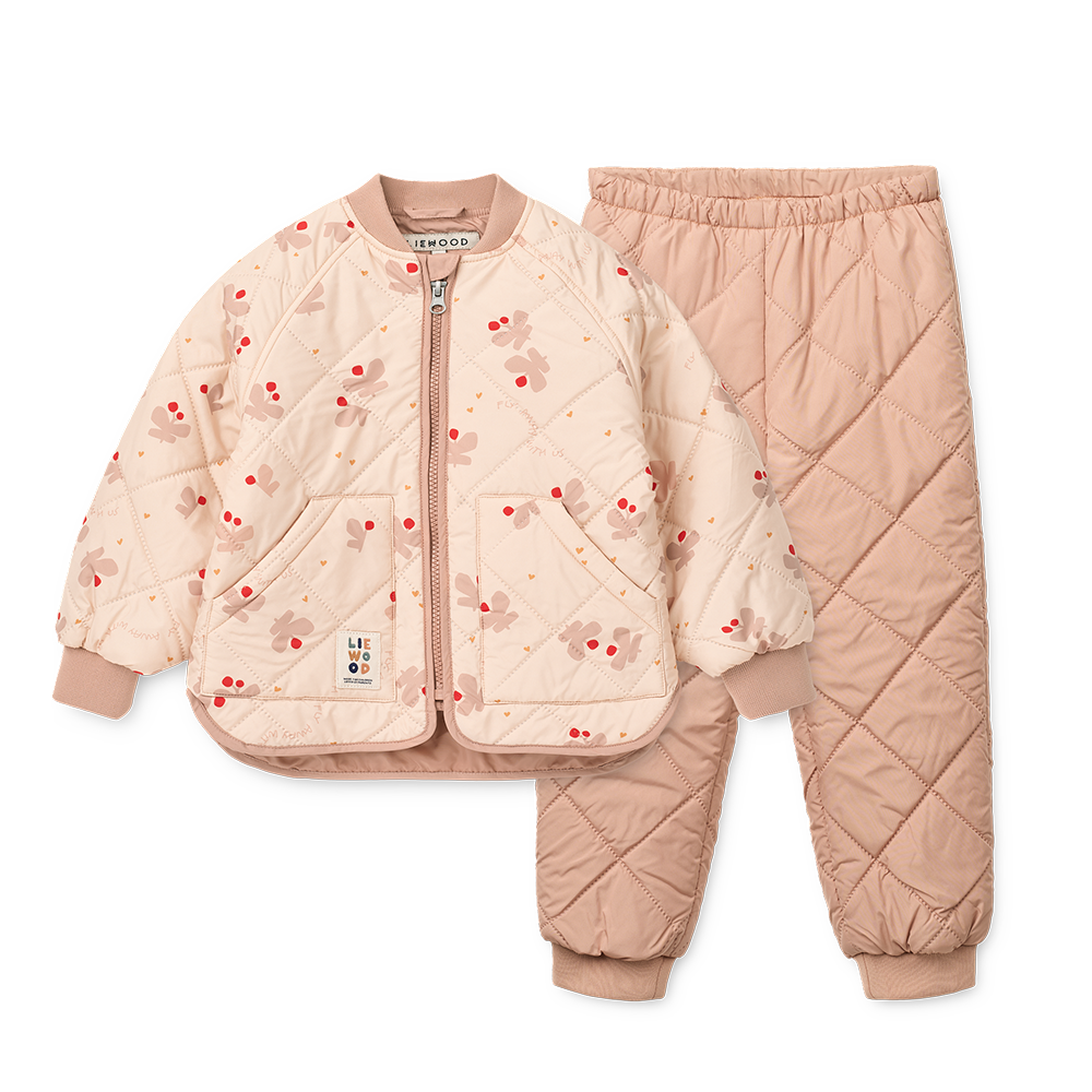 Liewood Ensemble Veste/Pantalon Thermo 'Zella' Butterfly/Apple Blossom