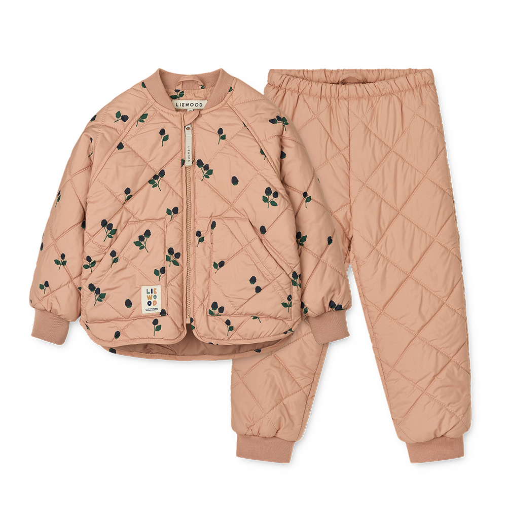 Liewood  Thermojacke/-hose Set &#39;Zella&#39;  Berry/Pale Tuscany/Embroidery