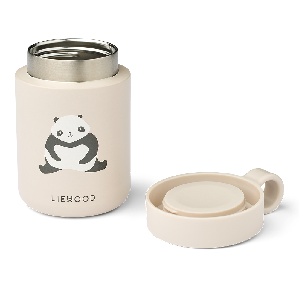 Liewood Thermo Lunchbox 'Kiani' Panda/Sandy - Online MY SNOWFLAKE