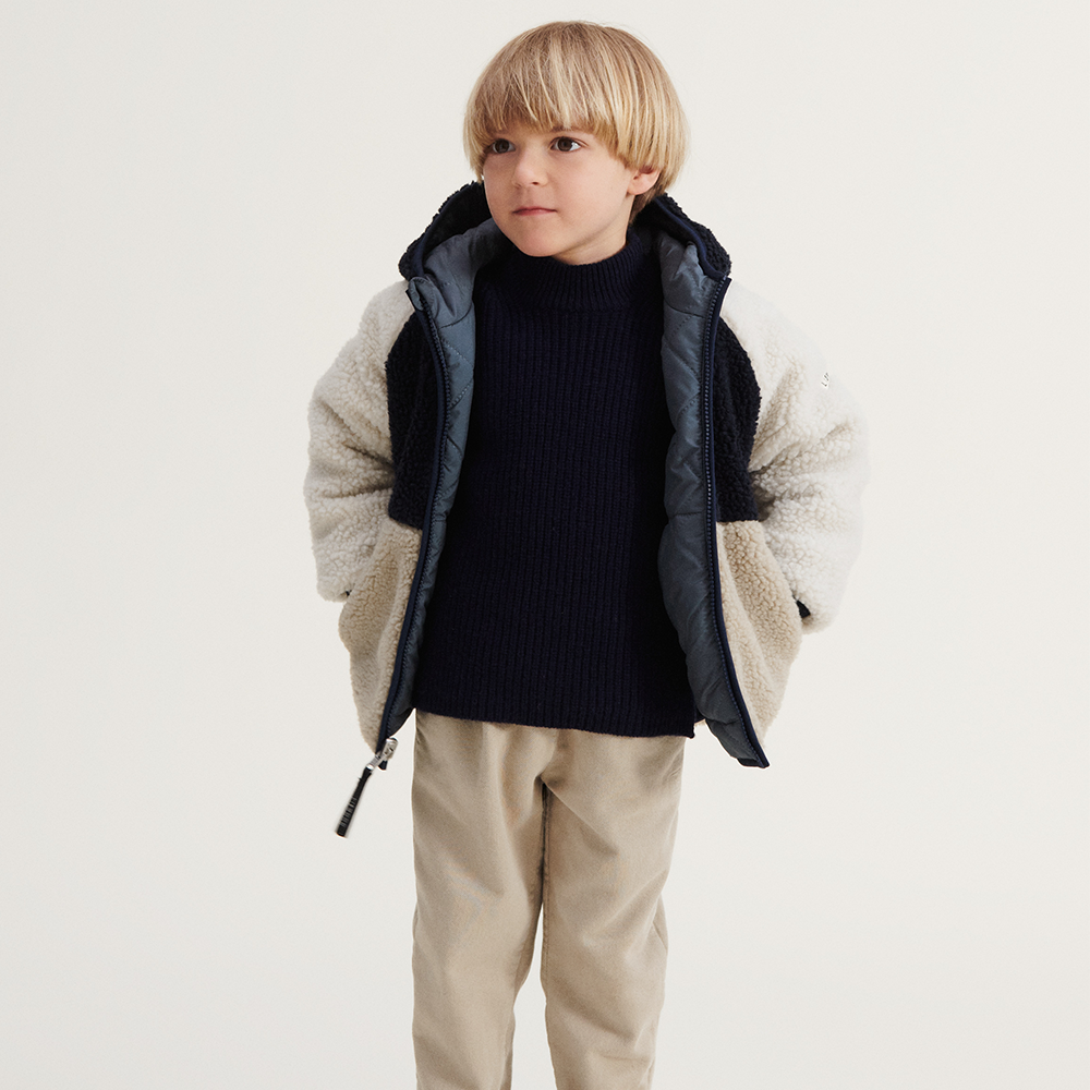 Liewood Wendbare Thermojacke &#39;Jackson&#39; Whale Blue Multi Mix