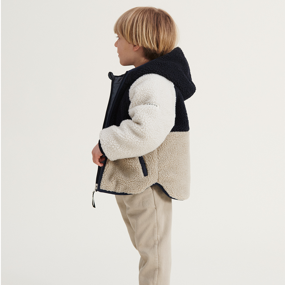 Liewood Wendbare Thermojacke &#39;Jackson&#39; Whale Blue Multi Mix