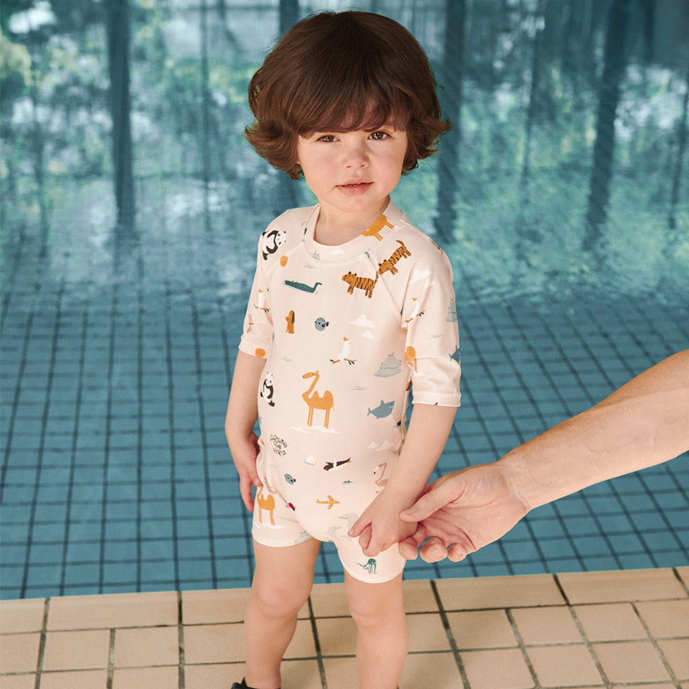 Liewood Combinaison de bain bébé « Thor » Around the World/Sandy
