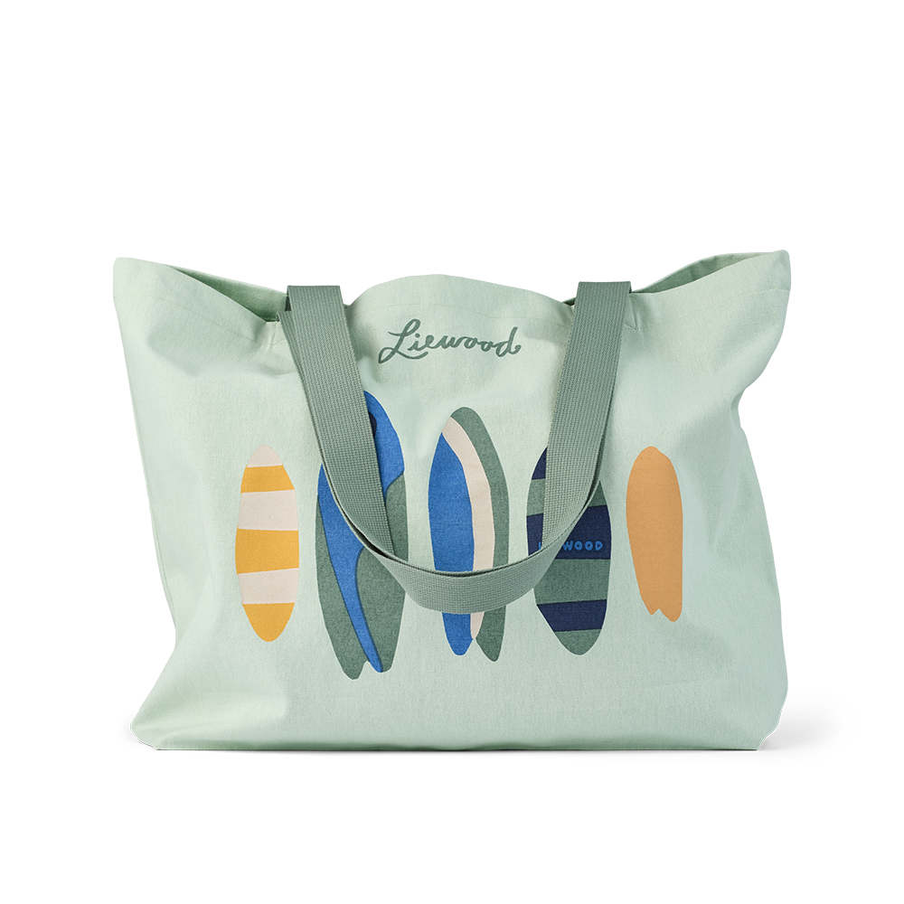 Sac fourre-tout Liewood « Big » Boards/Light Peppermint