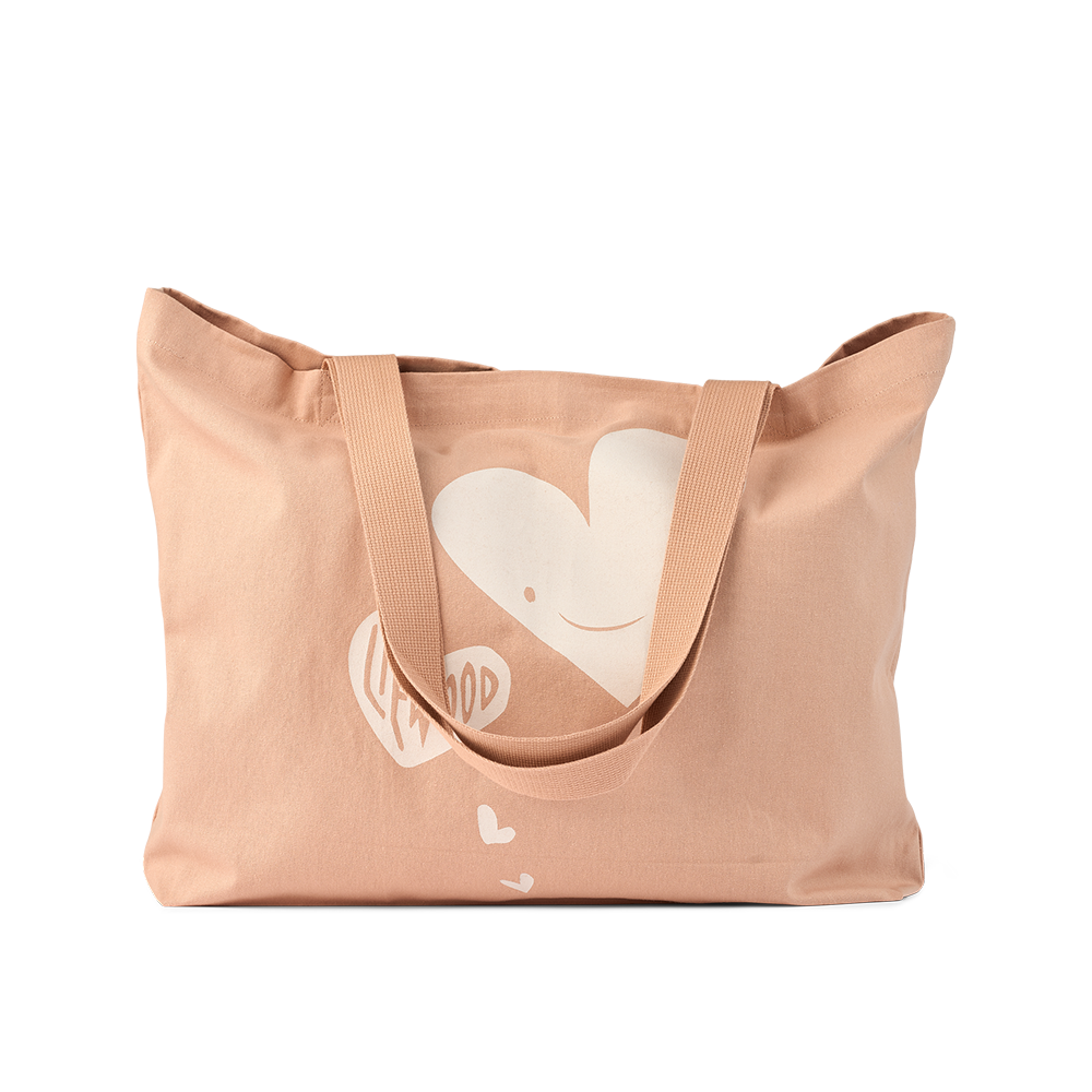 Sac de courses Liewood « Big » Hearts/Pale Tuscany