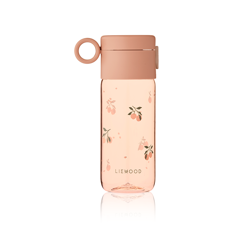 Trinkflasche in Rosa mit Pfirsichmuster von Liewood.