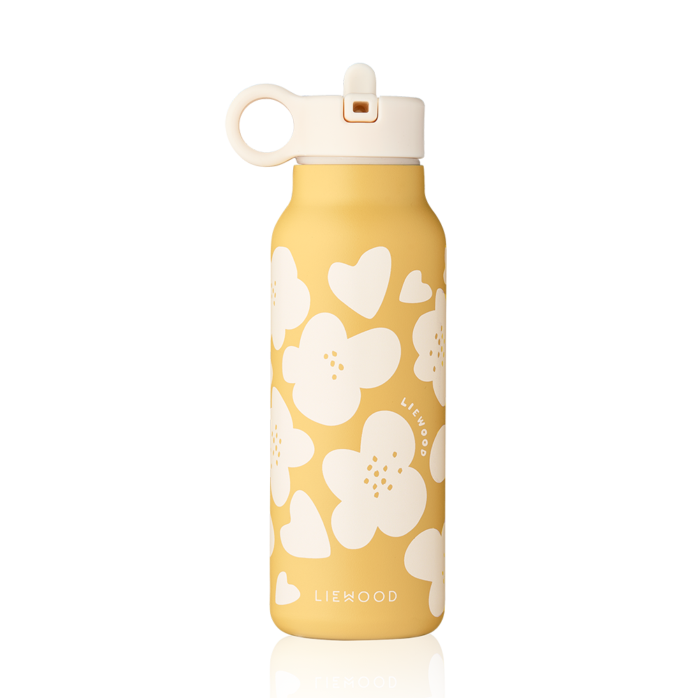 Liewood Trinkflasche 'Falk' 350 ml Flower/Lemon Yellow - Online MY SNOWFLAKE